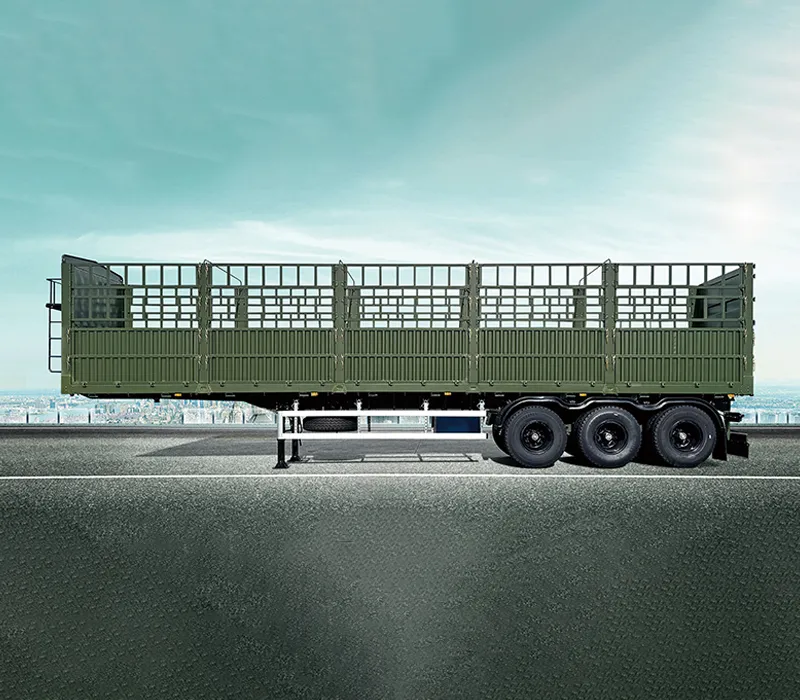 Cage-type logistics semi-trailer