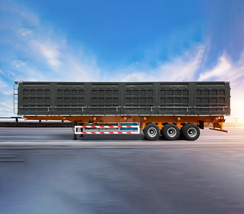 Side dump semi-trailer