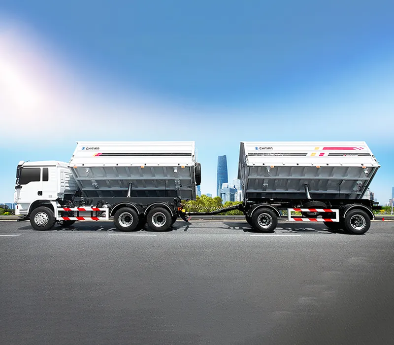 Three-Way Tipping Dump Trailer