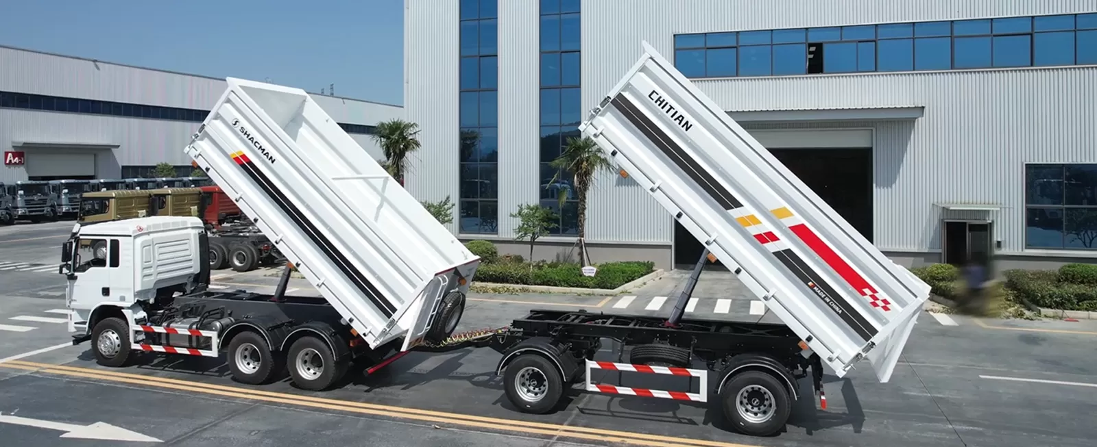 Three-Way Tipping Dump Trailer