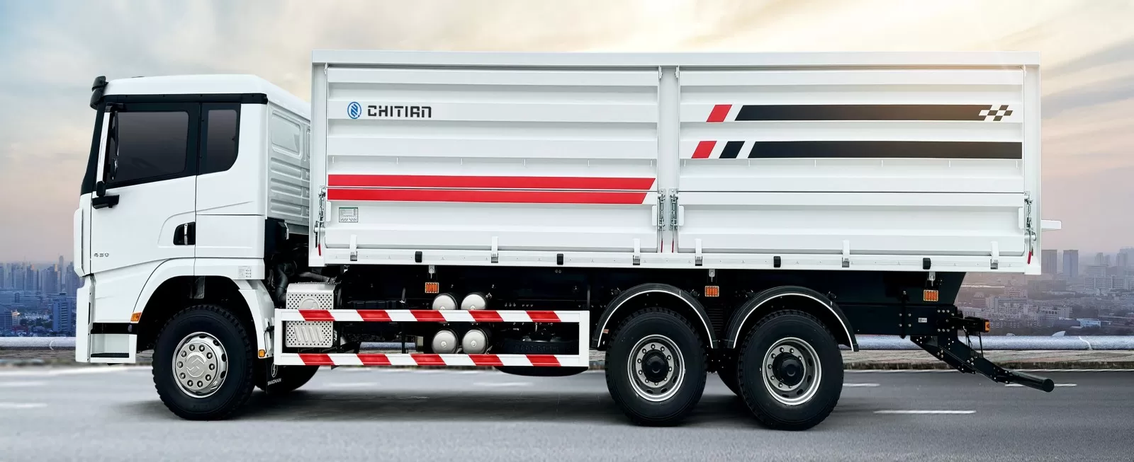 Side Tipping Dump Truck (Corrugated Edge)